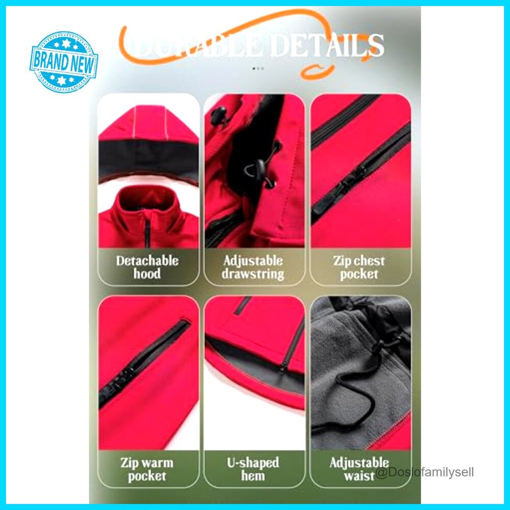 Lightweight Softshell Fleece Lined Jacket Anorak … - image 6